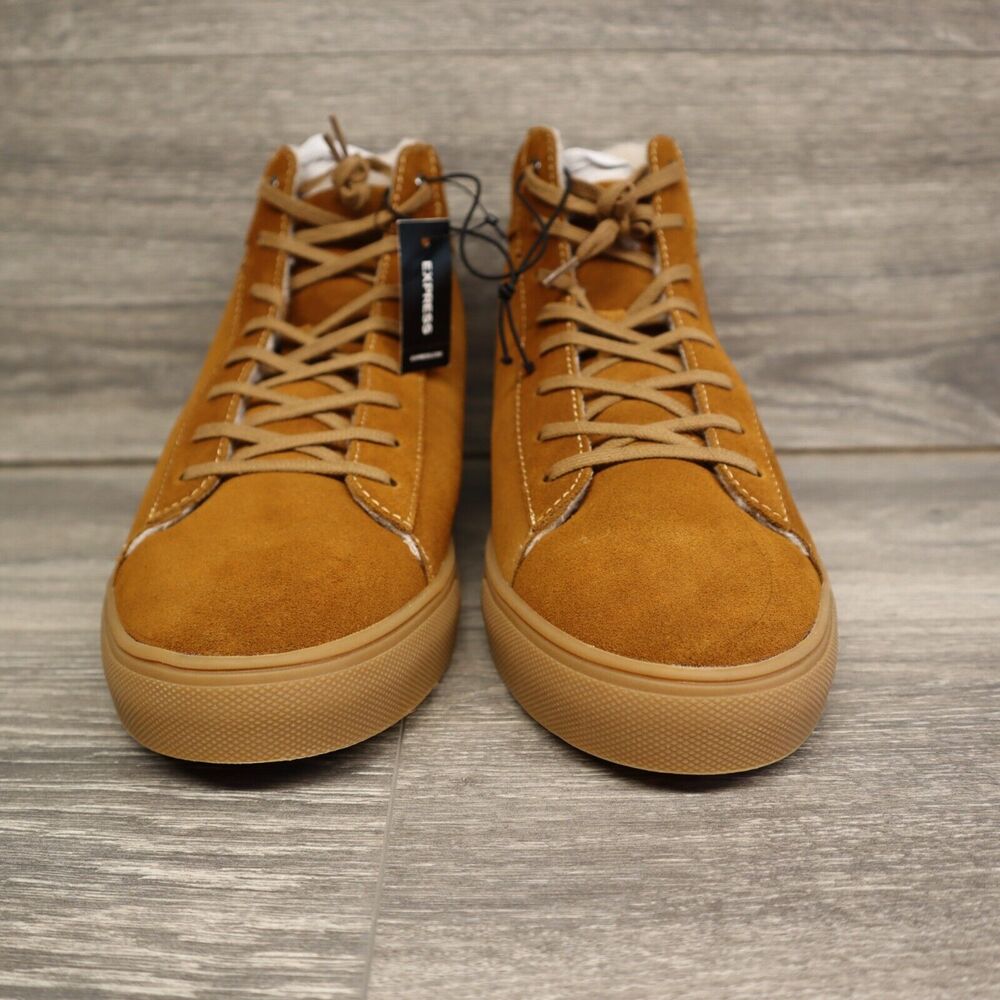 New Express-Leather Upper Faux Fur Lining Shoe Brown RN 55285 ID 6404 19570570